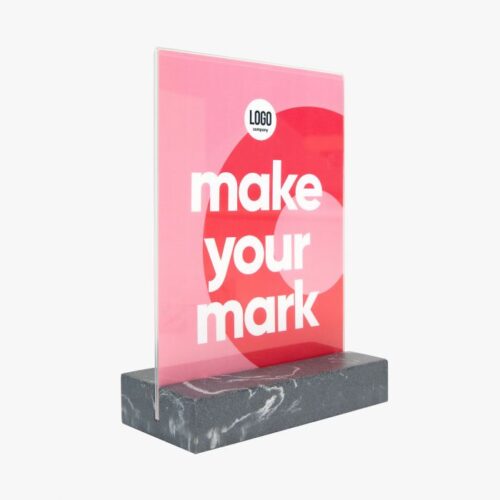 Kaarthouder met marmerlook voet - Afbeelding 3